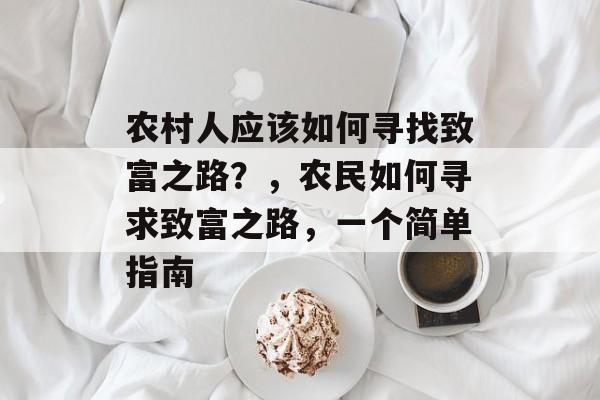 农村人应该如何寻找致富之路？，农民如何寻求致富之路，一个简单指南
