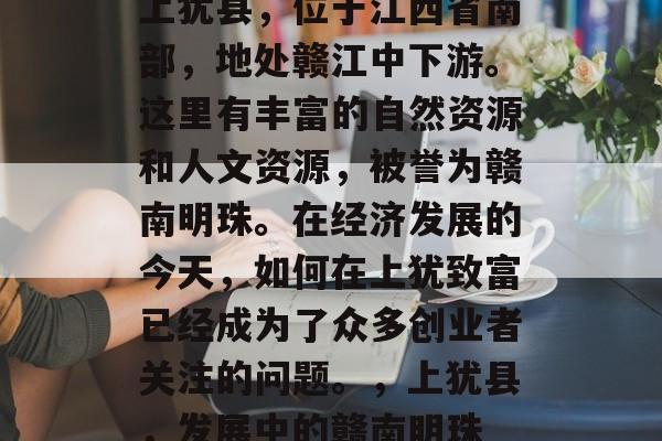 上犹县，位于江西省南部，地处赣江中下游。这里有丰富的自然资源和人文资源，被誉为赣南明珠。在经济发展的今天，如何在上犹致富已经成为了众多创业者关注的问题。，上犹县，发展中的赣南明珠