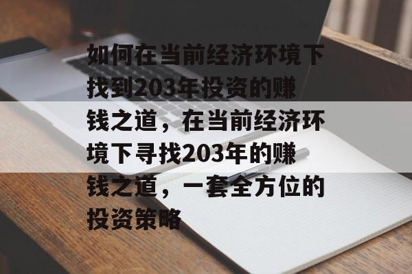 如何在当前经济环境下找到203年投资的赚钱之道，在当前经济环境下寻找203年的赚钱之道，一套全方位的投资策略