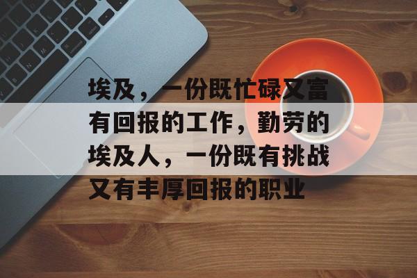 埃及,一份既忙碌又富有回报的工作,勤劳的埃及人,一份既有挑战又有丰厚回报的职业 埃及,一份既忙碌又富有回报的工作,勤劳的埃及人,一份既有挑战又有丰厚回报的职业