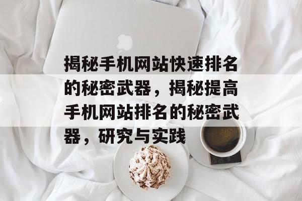揭秘手机网站快速排名的秘密武器，揭秘提高手机网站排名的秘密武器，研究与实践