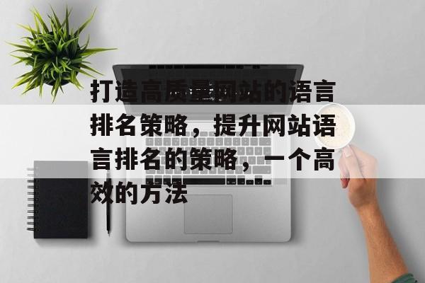 打造高质量网站的语言排名策略，提升网站语言排名的策略，一个高效的方法