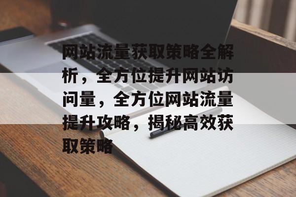 网站流量获取策略全解析，全方位提升网站访问量，全方位网站流量提升攻略，揭秘高效获取策略