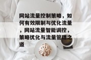 网站流量控制策略，如何有效限制与优化流量，网站流量智能调控，策略优化与流量管理之道
