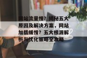 网站流量慢？揭秘五大原因及解决方案，网站加载缓慢？五大根源解析与优化策略全攻略