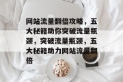 网站流量翻倍攻略，五大秘籍助你突破流量瓶颈，突破流量瓶颈，五大秘籍助力网站流量翻倍