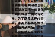 在软件开发的今天,代码插件是一种非常常见的需求。它可以让开发者利用现有的编程语言和框架来实现一些复杂的功能或者扩展现有功能。为了满足这样的需求,市面上有很多提供代码插件的网站。那么,这些网站究竟有哪些特色呢?本文将带您深入了解。,热门插件网站简介及特色解析 在软件开发的今天,代码插件是一种非常常见的需求。它可以让开发者利用现有的编程语言和框架来实现一些复杂的功能或者扩展现有功能。为了满足这样的需求,市面上有很多提供代码插件的网站。那么,这些网站究竟有哪些特色呢?本文将带您深入了解。,热门插件网站简介及特色解析