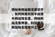 揭秘身网站刷流量软件，如何利用科技手段提升网站知名度，揭秘网站流量神器，科技助力网站知名度提升之道
