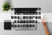 优化网站设计的重要性，从用户体验到搜索引擎排名，提升用户体验，优化搜索引擎排名，网站设计的重要性
