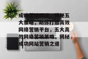成功营销网站，揭秘五大策略，助你打造高效网络营销平台，五大高效网络营销策略，揭秘成功网站营销之道