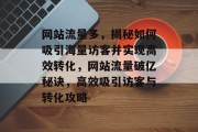 网站流量多，揭秘如何吸引海量访客并实现高效转化，网站流量破亿秘诀，高效吸引访客与转化攻略