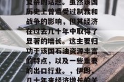 伊朗的经济状况是一个复杂的话题。虽然该国历史上曾遭受过制裁和战争的影响,但其经济在过去几十年中取得了显著的增长。这主要归功于该国石油资源丰富的特点,以及一些重要的出口行业。,伊朗,几十年来经济增长的关键因素
