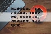 网站流量查询，了解自己网站访客，提升网站效益，掌握网站流量，洞察访客数据，优化网站效益