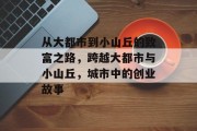 从大都市到小山丘的致富之路,跨越大都市与小山丘,城市中的创业故事 从大都市到小山丘的致富之路,跨越大都市与小山丘,城市中的创业故事