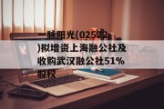 一脉阳光(02522)拟增资上海融公社及收购武汉融公社51%股权