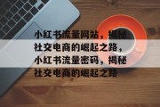 小红书流量网站，揭秘社交电商的崛起之路，小红书流量密码，揭秘社交电商的崛起之路
