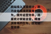 网站接入流量统计，助力企业精准把握用户行为，提升运营效率，流量统计赋能企业，精准洞察用户行为，优化运营效率