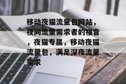 移动夜猫流量包网站，夜间流量需求者的福音，夜猫专属，移动夜猫流量包，满足深夜流量需求