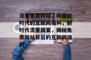流量免费网站，揭秘新时代的互联网福利，新时代流量盛宴，揭秘免费网站背后的互联网福利