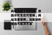 网站流量下降严重，原因分析及应对策略，网站流量骤降，深度剖析原因与解决方案