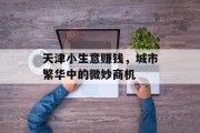 天津小生意赚钱,城市繁华中的微妙商机 天津小生意赚钱,城市繁华中的微妙商机