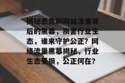 揭秘恶意刷网站流量背后的黑幕，损害行业生态，谁来守护公正？网络流量黑幕揭秘，行业生态受损，公正何在？