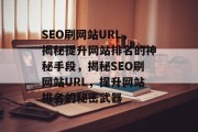 SEO刷网站URL，揭秘提升网站排名的神秘手段，揭秘SEO刷网站URL，提升网站排名的秘密武器