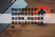 网站流量是否正常？全面解析网站流量分析与优化策略，网站流量健康监测与提升策略全解析