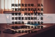 网站开发全攻略，深入了解网站开发的五大关键要求，网站开发五大关键要素深度解析，全攻略指南，网站开发全攻略，揭秘五大关键要素与要求深度解析