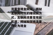 流量变现金网站，揭秘互联网时代的赚钱新方式，互联网流量变现新机遇，揭秘如何将流量转化为现金