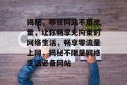 揭秘，哪些网站不用流量，让你畅享无拘束的网络生活，畅享零流量上网，揭秘不限量网络生活必备网站
