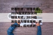 把握机遇,迎接挑战,2024临洮的投资和赚钱方式,2024临洮投资与赚钱策略,抓住机遇,应对挑战 把握机遇,迎接挑战,2024临洮的投资和赚钱方式,2024临洮投资与赚钱策略,抓住机遇,应对挑战