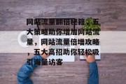 网站流量翻倍秘籍，五大策略助你增加网站流量，网站流量倍增攻略，五大高招助你轻松吸引海量访客