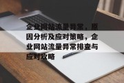 企业网站流量异常，原因分析及应对策略，企业网站流量异常排查与应对攻略
