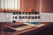 组件单瓦价格跌破0.8元 光伏行业加速洗牌 组件单瓦价格跌破0.8元 光伏行业加速洗牌