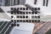 网站必须备案，了解我国互联网监管的重要一步，网站备案，迈向我国互联网合规监管的关键步骤