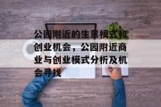 公园附近的生意模式和创业机会,公园附近商业与创业模式分析及机会寻找 公园附近的生意模式和创业机会,公园附近商业与创业模式分析及机会寻找