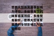 世界大型体育赛事影响力评价，多维视角下的体育盛宴效应，多维视角解析，世界大型体育赛事的全球影响力与盛宴效应