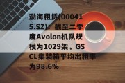 渤海租赁(000415.SZ):截至二季度Avolon机队规模为1029架,GSCL集装箱平均出租率为98.6% 渤海租赁(000415.SZ):截至二季度Avolon机队规模为1029架,GSCL集装箱平均出租率为98.6%