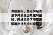 深度解析，最近网站流量下降的原因及应对策略，网站流量下降原因深度剖析与应对攻略