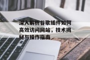 深入解析谷歌插件如何高效访问网站,技术揭秘与操作指南 深入解析谷歌插件如何高效访问网站,技术揭秘与操作指南