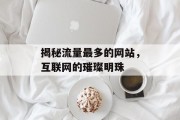 揭秘流量最多的网站,互联网的璀璨明珠 揭秘流量最多的网站,互联网的璀璨明珠