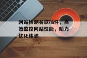 网站检测谷歌插件,高效监控网站性能,助力优化体验 网站检测谷歌插件,高效监控网站性能,助力优化体验