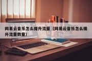网易云音乐怎么提升流量（网易云音乐怎么提升流量数量）