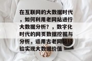 在互联网的大数据时代，如何利用老网站进行大数据分析？，数字化时代的网页数据挖掘与分析，运用古老网站经验实现大数据价值
