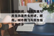 郴州新闻，城市发展与民生改善齐头并进，郴州，城市腾飞与民生福祉共进步
