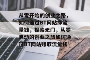 从零开始的创业之路,如何通过BT网站挣流量钱,探索无门,从零启动的创业之旅如何通过BT网站赚取流量钱 从零开始的创业之路,如何通过BT网站挣流量钱,探索无门,从零启动的创业之旅如何通过BT网站赚取流量钱