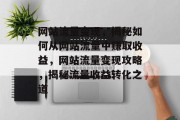 网站流量变现，揭秘如何从网站流量中赚取收益，网站流量变现攻略，揭秘流量收益转化之道