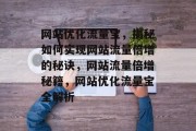 网站优化流量宝，揭秘如何实现网站流量倍增的秘诀，网站流量倍增秘籍，网站优化流量宝全解析