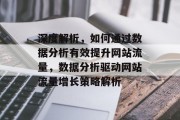 深度解析，如何通过数据分析有效提升网站流量，数据分析驱动网站流量增长策略解析